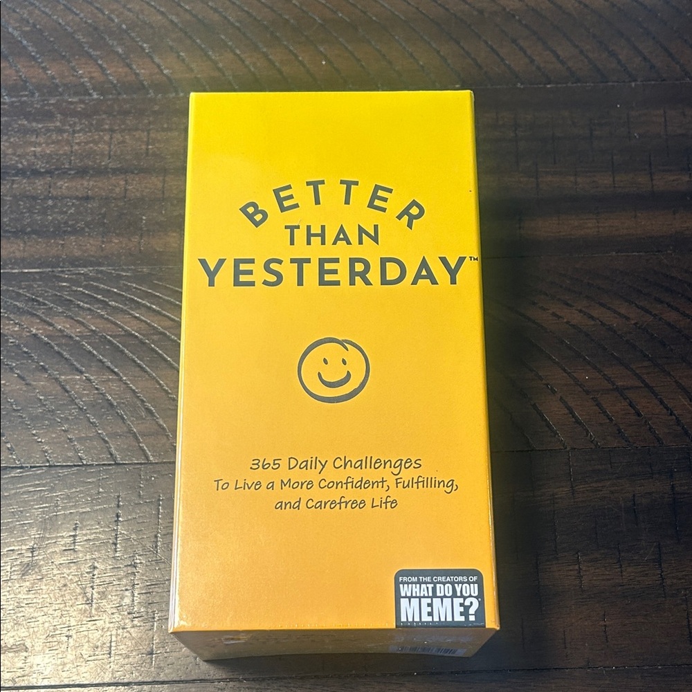 Better Than Yesterday Card Game